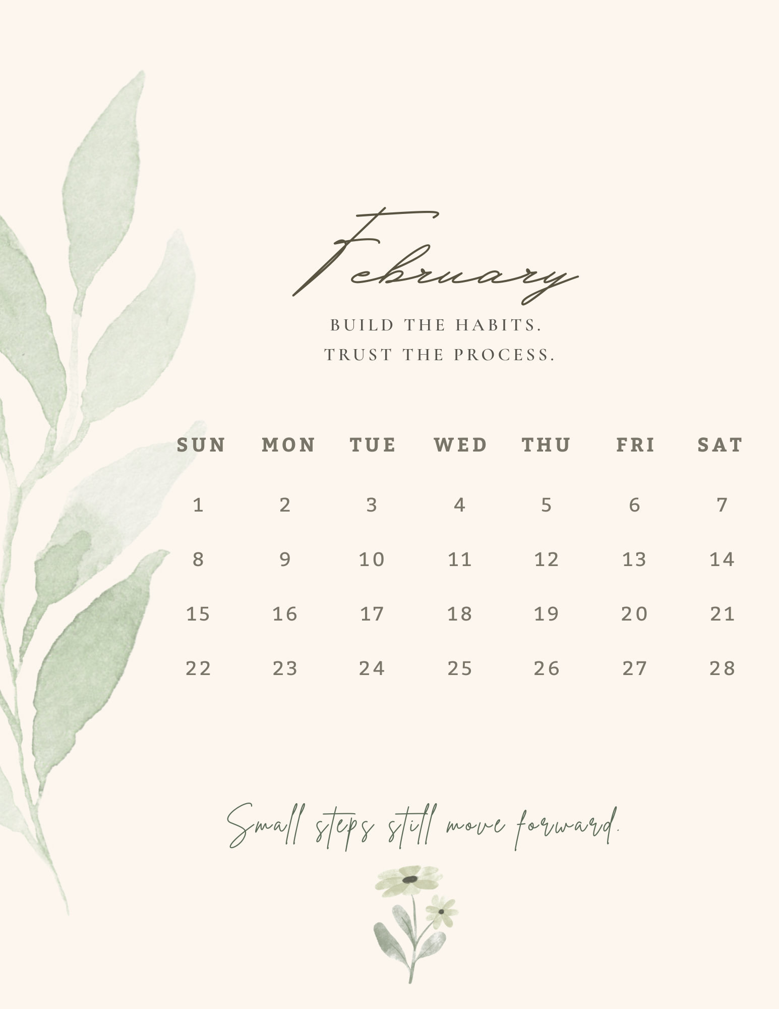 Monthly page concept from The Becoming Planner